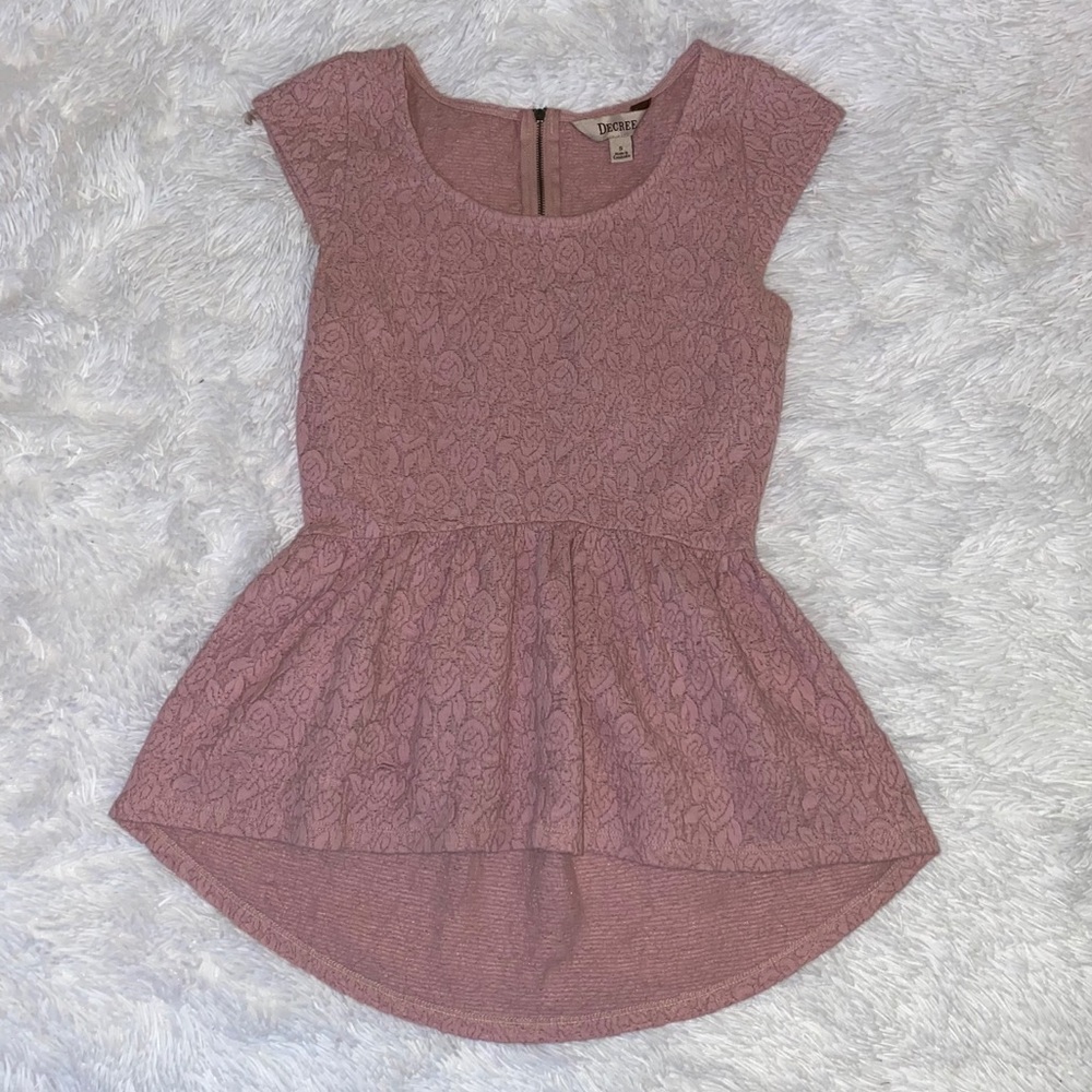 High-Lo Blush Top